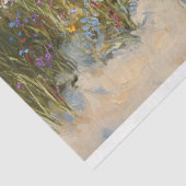 Versleten houten boot met Wildflowers Decoupage Tissuepapier (Detail)