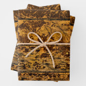  versleten houten panelen inpakpapier vel (In situ)