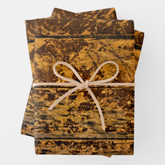  versleten houten panelen inpakpapier vel (In situ)