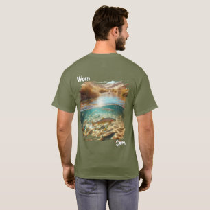 Versleten Kalme   Forelbeek in de Woestijn Natuur  T-shirt