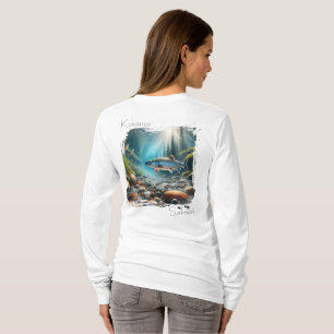 Versleten Kalme   Kokanee Zalm Stroom T-shirt
