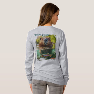 Versleten kalmte | Herten en bevers bij de Trout C T-shirt