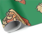 Versleten Kerstman Kerstmis Cadeaupapier (Rol Hoek)
