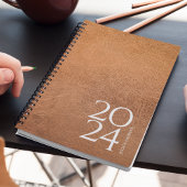 Versleten lederen Afbeelding persoonlijk 202x per  Planner