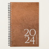 Versleten lederen Afbeelding persoonlijk 202x per Planner (Voorkant)