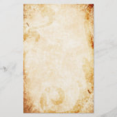 Versleten perkament met bloemengeur briefpapier (Voorkant)
