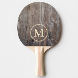 Versleten Planken Monogram Tafeltennisbatje