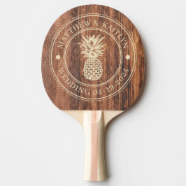 Versleten Snijplank Ananas Trouw Namen Tafeltennisbatje
