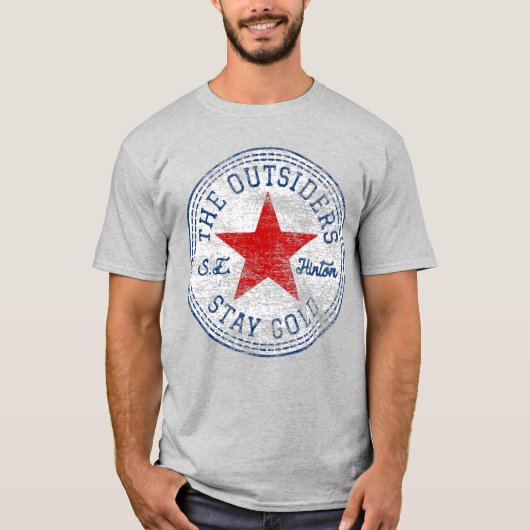 versleten Stay Gold T-shirt (Voorkant)