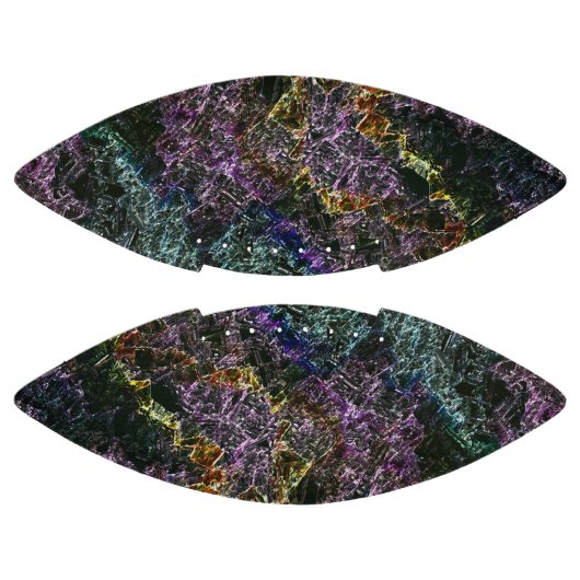 Versleten, vernietigde of bevestigde donkerkleurig american football (Panelen)