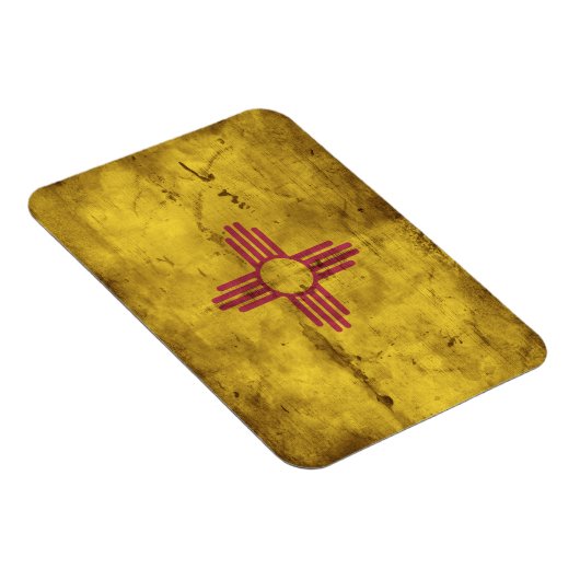 Versleten vlag van New Mexico; Magneet (Rechterzijde)
