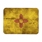 Versleten vlag van New Mexico; Magneet (Horizontaal)