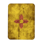 Versleten vlag van New Mexico; Magneet (Verticaal)