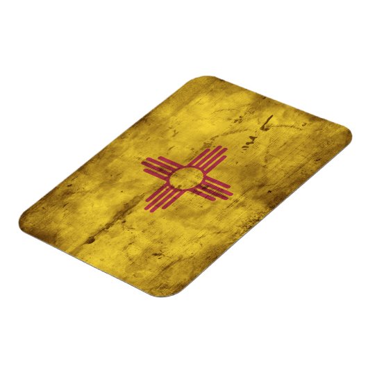 Versleten vlag van New Mexico; Magneet (Linkerzijde)