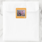 Versloeg de gevreesde roze vierkante sticker (Tas)
