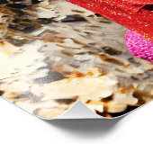 Versluierd mysterie: een gewaagd spel van kleur en foto afdruk (Hoek)