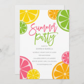 versneden | Uitnodiging zomerpartij (Voorkant / Achterkant)