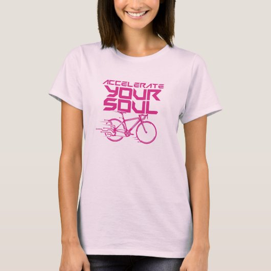 Versnel je ziel fietsen t-shirt (Voorkant)