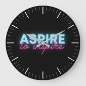 Versneld om Neon Large Clock in te spuiten Grote Klok (Voorkant)