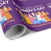 Versnelde actie Internationale Vrouwendag 2025 Cadeaupapier (Rol Hoek)