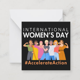 Versnelde actie Internationale Vrouwendag 2025 Notitiekaartje