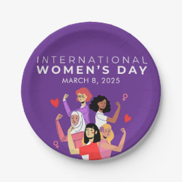 Versnelde actie Internationale Vrouwendag 2025 Papieren Bordje