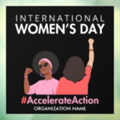 Versnelde actie Internationale Vrouwendag 2025 Raamsticker (Vel 3)