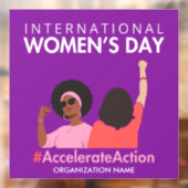 Versnelde actie Internationale Vrouwendag 2025 Raamsticker (Vel 2)