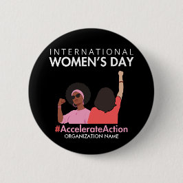 Versnelde actie Internationale Vrouwendag 2025 Ronde Button 5,7 Cm