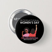 Versnelde actie Internationale Vrouwendag 2025 Ronde Button 5,7 Cm (Voorkant /achterkant)
