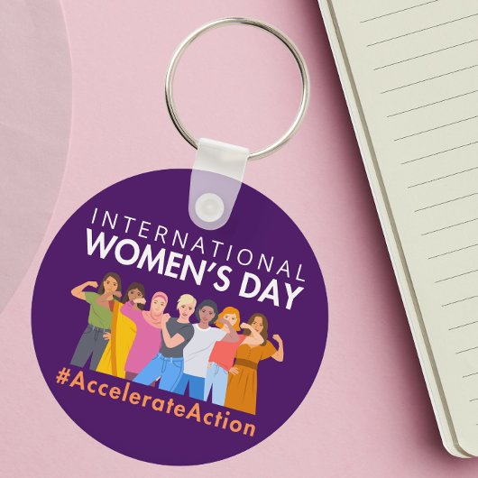 Versnelde actie Internationale Vrouwendag 2025 Sleutelhanger