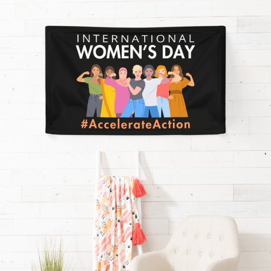 Versnelde actie Internationale Vrouwendag 2025 Spandoek (Insitu)
