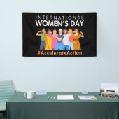 Versnelde actie Internationale Vrouwendag 2025 Spandoek (Beurs)