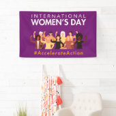 Versnelde actie Internationale Vrouwendag 2025 Spandoek (Insitu)