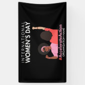 Versnelde actie Internationale Vrouwendag 2025 Spandoek (Verticaal)