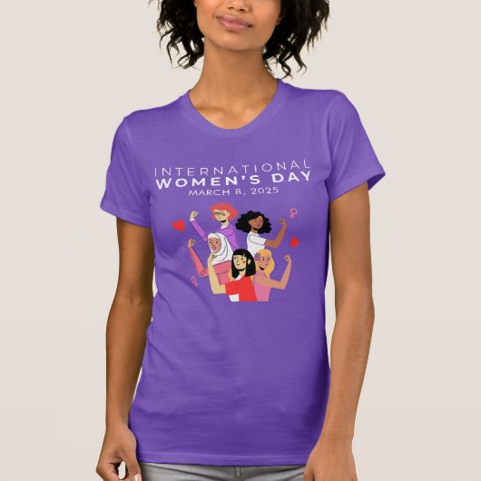 Versnelde actie Internationale Vrouwendag 2025 T-shirt (Voorkant)