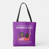 Versnelde actie Internationale Vrouwendag 2025 Tote Bag (Achterkant)