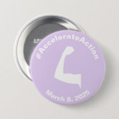 Versnelde actie Vrouwendag 2025 Ronde Button 7,6 Cm (Voorkant /achterkant)
