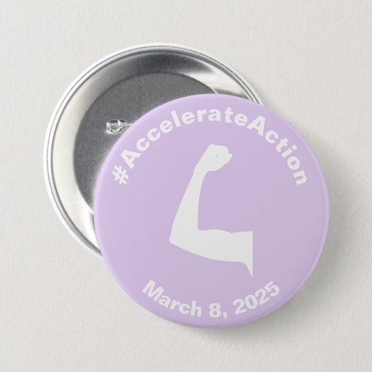 Versnelde actie Vrouwendag 2025 Ronde Button 7,6 Cm (Voorkant /achterkant)
