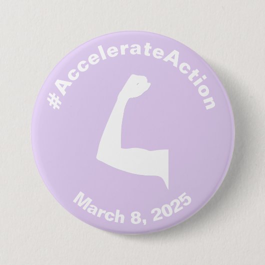 Versnelde actie Vrouwendag 2025 Ronde Button 7,6 Cm (Voorkant)