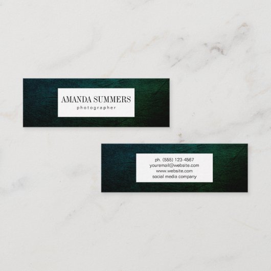 Versnelling groen mini visitekaartje (Voorkant / Achterkant)