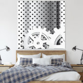 Versnellingen Canvas Afdruk (Insitu (Slaapkamer))