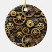 Versnellingen Patroon Kerst Ornament (Achterkant)