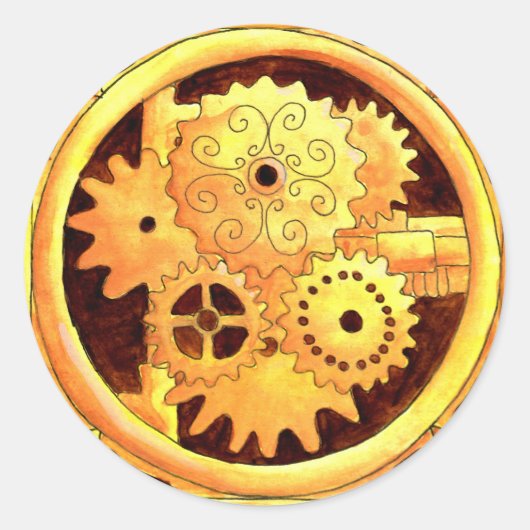 Versnellingsbak1 Ronde Sticker (Voorkant)