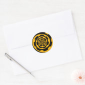 Versnellingsspiraal Ronde Sticker (Envelop)