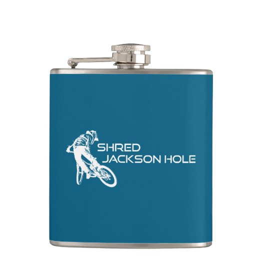 Versnipper Jackson Hole Wyoming Mountainbiken Heupfles (Voorkant)