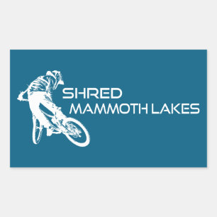 Versnipper Mammoth Lakes California Mountainbiken Rechthoekige Sticker