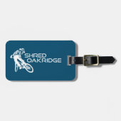 Versnipper Oakridge Oregon Mountainbiken Bagagelabel (Voorkant horizontaal)