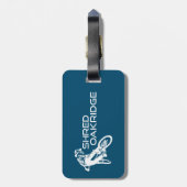 Versnipper Oakridge Oregon Mountainbiken Bagagelabel (Achterkant verticaal)