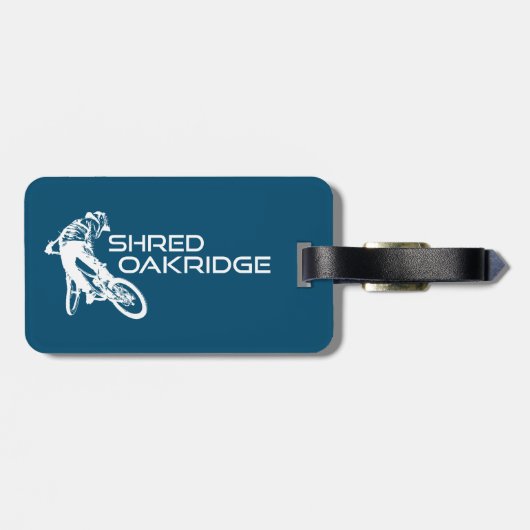 Versnipper Oakridge Oregon Mountainbiken Bagagelabel (Achterkant horizontaal)